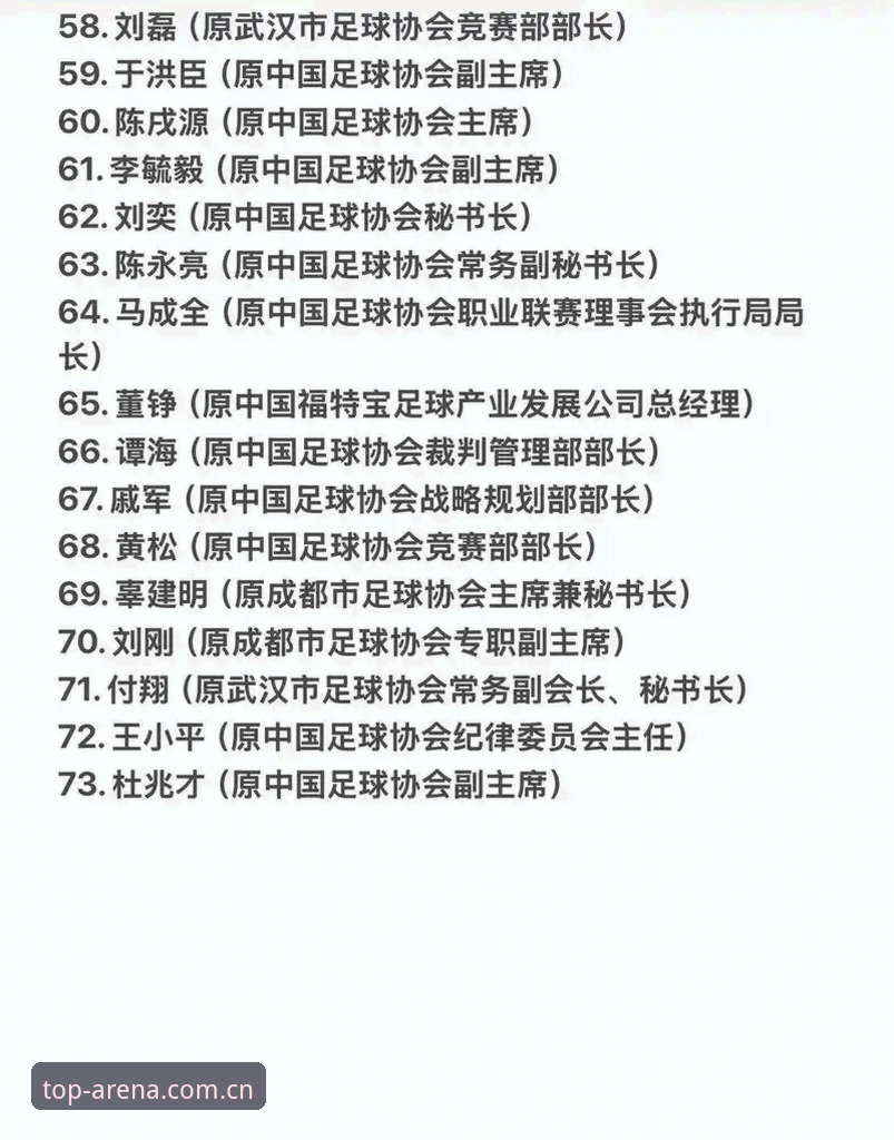 中国足协第三批禁足名单最新动态：17人终身禁赛，48人面临5年以下处罚